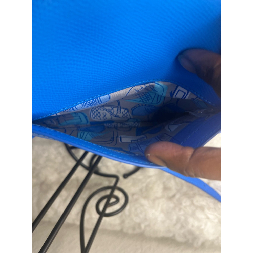 Vera Bradley Twice As Nice Crossbody Coastal Blue Genuine Leather Purse - Picture 7 of 12